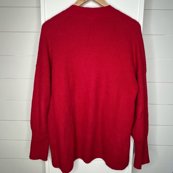Red Old Navy Oversized Cardigan Sweater - Picture 3 of 4